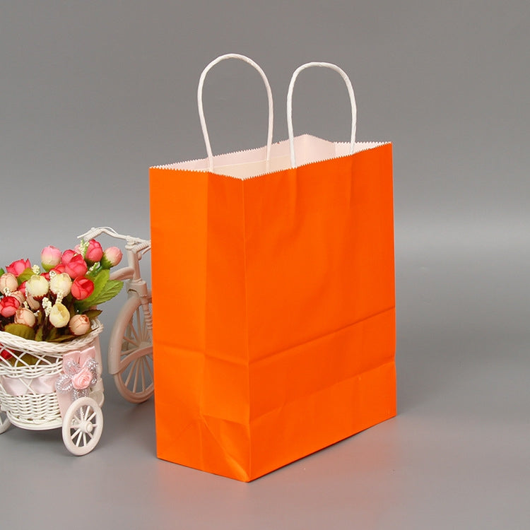 10 PCS Elegant Kraft Paper Bag With Handles for Wedding/Birthday Party/Jewelry/Clothes, Series 2