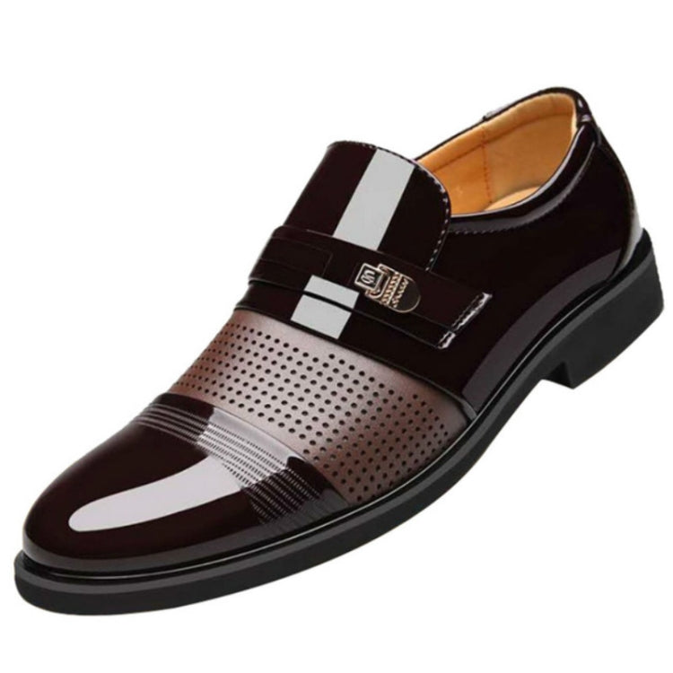 Men Summer Hole Shoe Slip-on Dress Business Shoes, Series 1