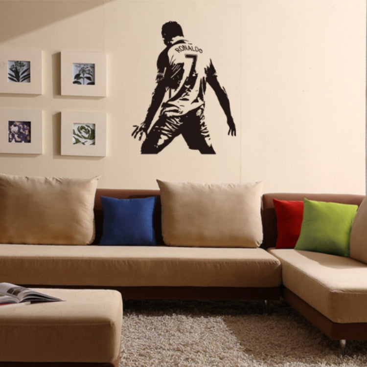 Football Player Action Silhouette Student Dormitory Bedroom Decoration Wall Sticker My Store