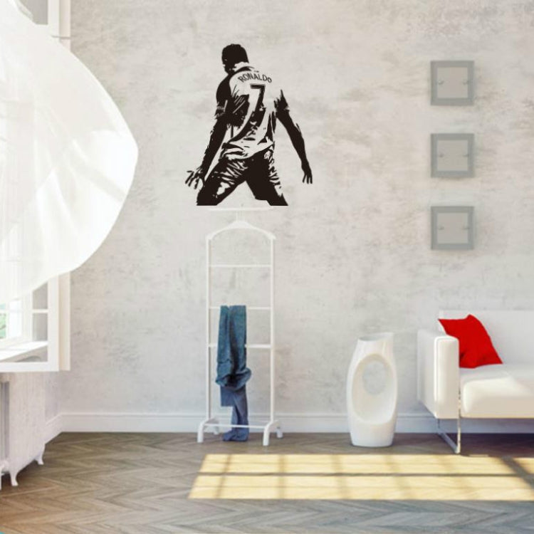 Football Player Action Silhouette Student Dormitory Bedroom Decoration Wall Sticker My Store