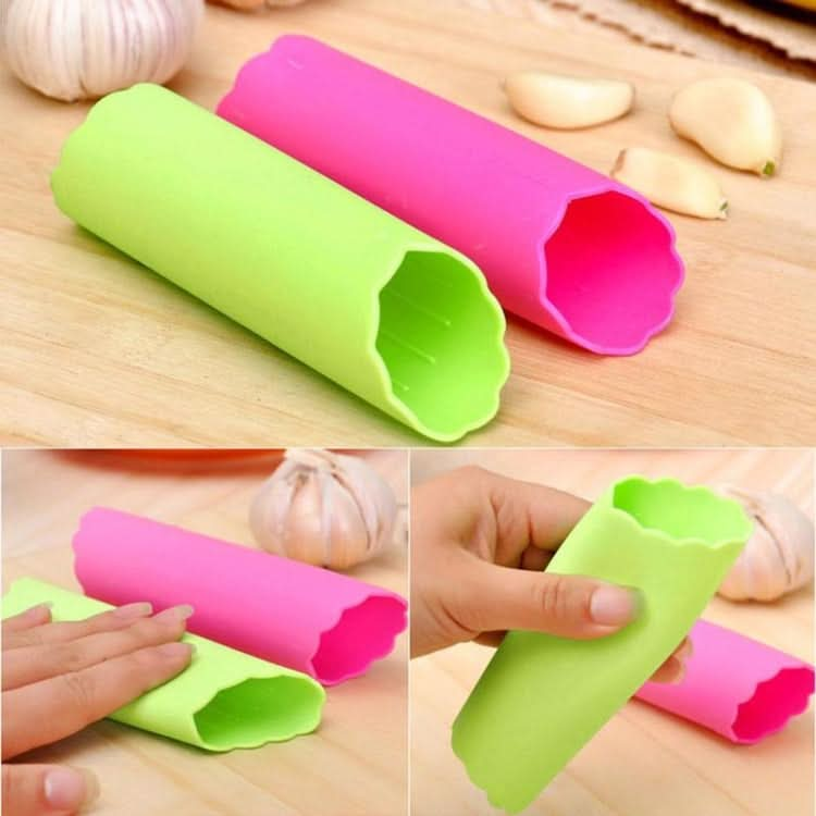 2 PCS Kitchen Peeling Garlic Press Garlic Peeler Does Not Hurt the Hand Silicone Garlic Peeler-Reluova