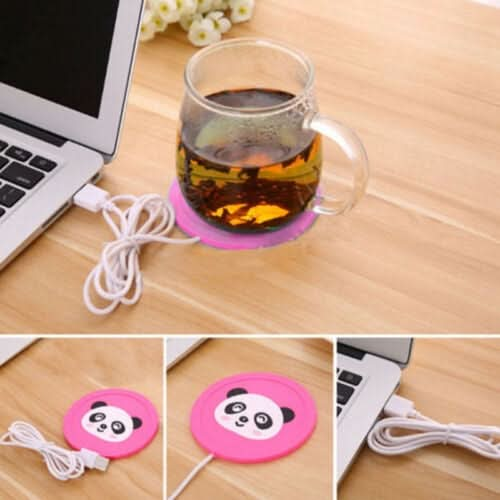 Cartoon PVC Heat Insulation Heating Coaster USB Heating Soft Plastic Coaster - Reluova