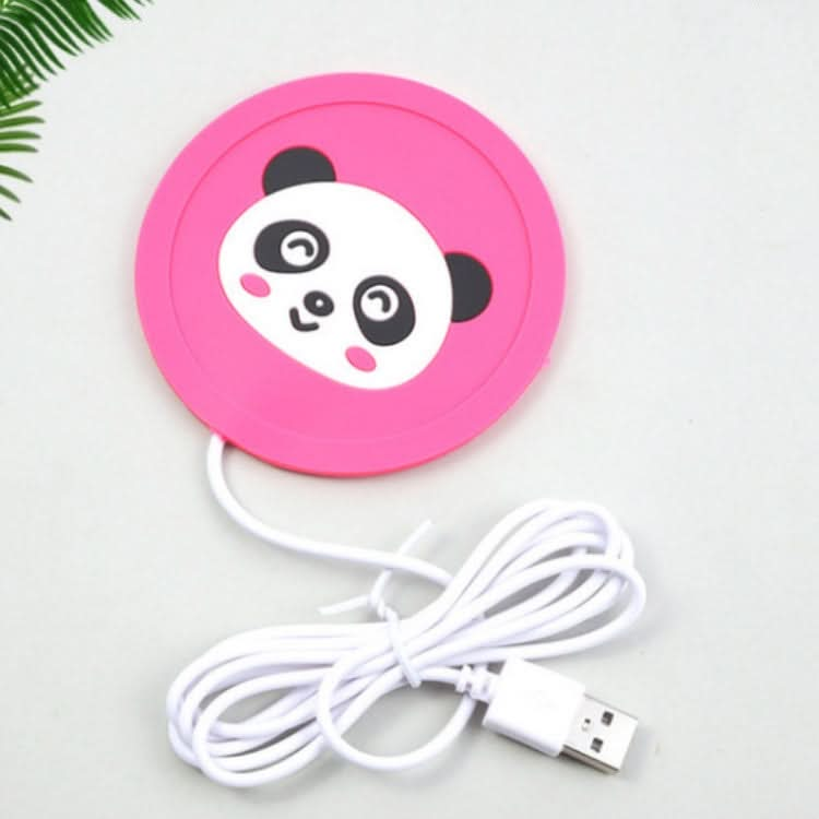 Cartoon PVC Heat Insulation Heating Coaster USB Heating Soft Plastic Coaster - Reluova