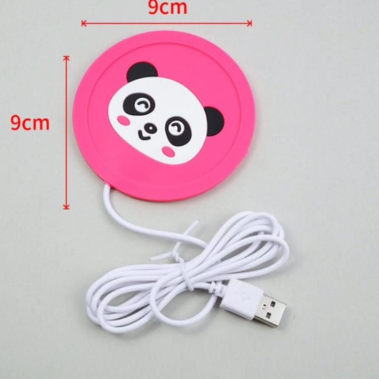 Cartoon PVC Heat Insulation Heating Coaster USB Heating Soft Plastic Coaster - Reluova