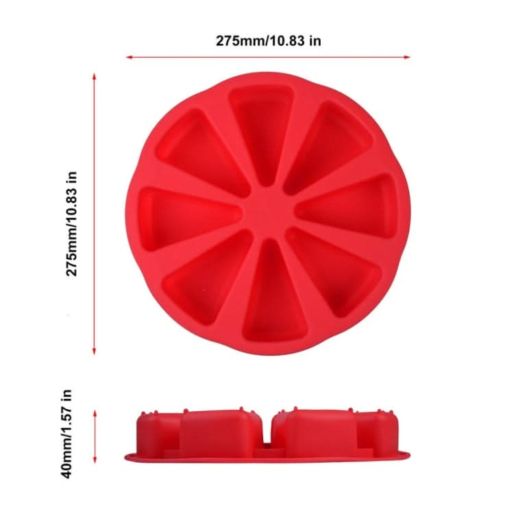 DIY Silicone Eight-point Triangle Mould Silicone Cake Mold Baking Tool, Random Color Delivery - Reluova