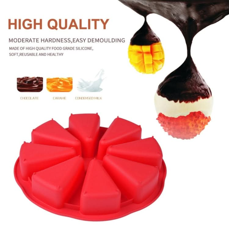 DIY Silicone Eight-point Triangle Mould Silicone Cake Mold Baking Tool, Random Color Delivery - Reluova