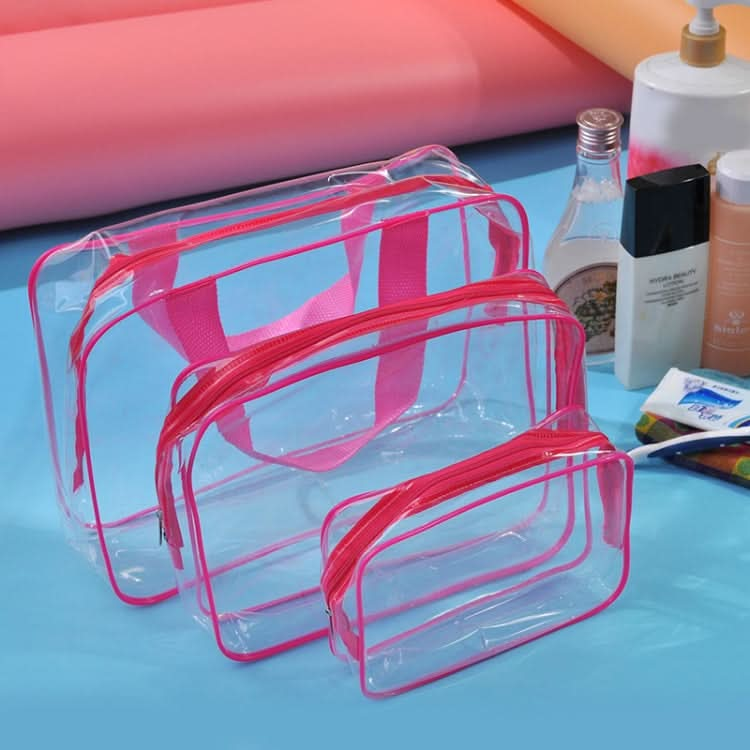 Portable Travel Zip Look PVC Bags Waterproof Transparent Makeup Storage Bag Reluova