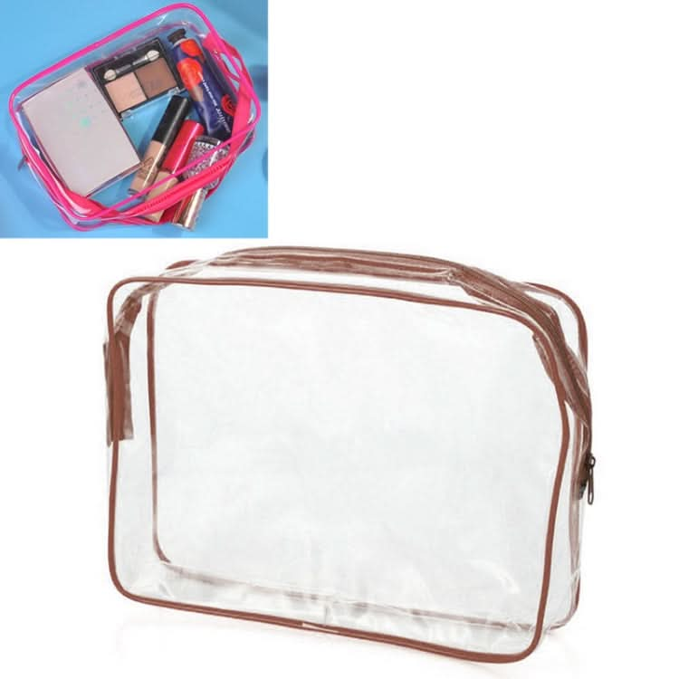 Portable Travel Zip Look PVC Bags Waterproof Transparent Makeup Storage Bag Reluova