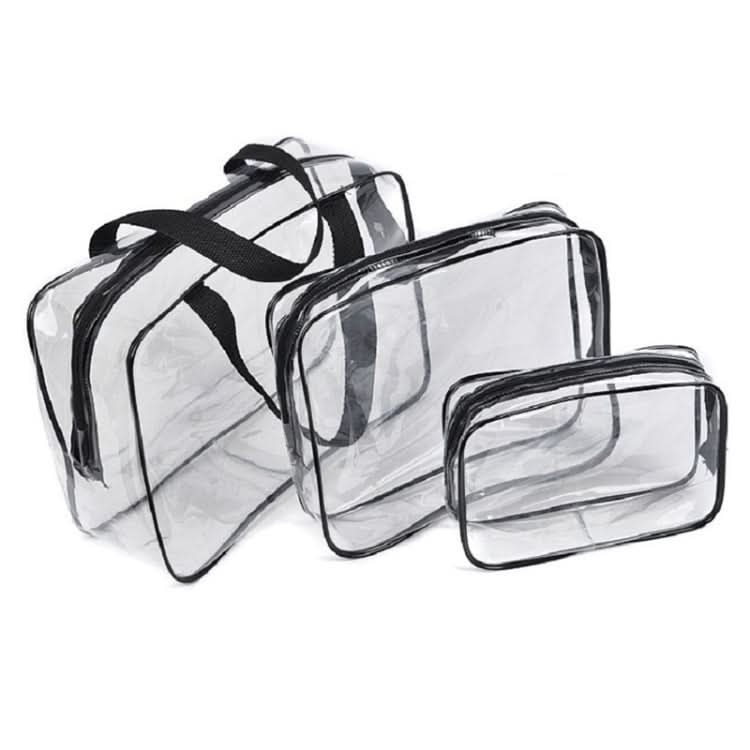 Portable Travel Zip Look PVC Bags Waterproof Transparent Makeup Storage Bag Reluova