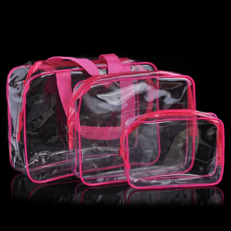 Portable Travel Zip Look PVC Bags Waterproof Transparent Makeup Storage Bag Reluova