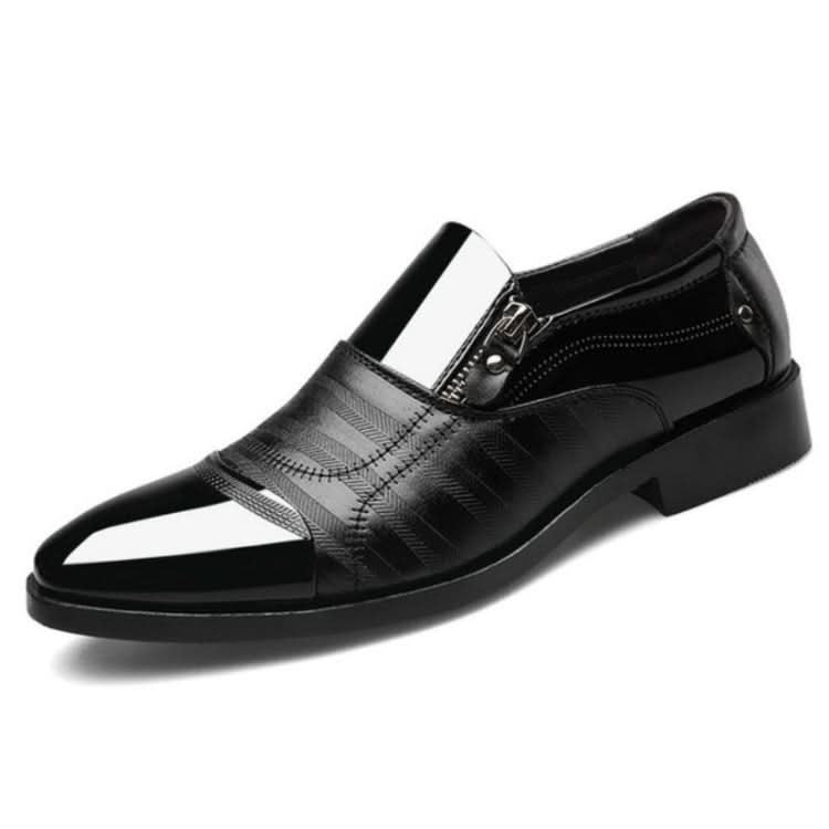 Men Business Dress Pointed Toe Slip-On Shoes Reluova