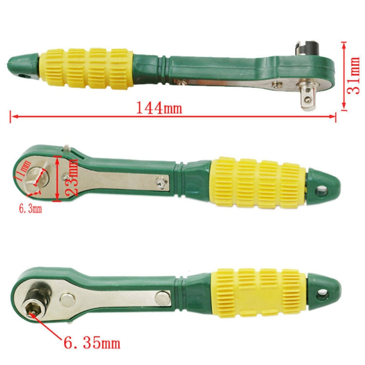 Yellow Green Mini Quick Ratchet Wrench My Store