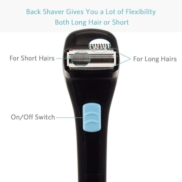 Foldable Long Handle Electric Shaver On Back Reluova