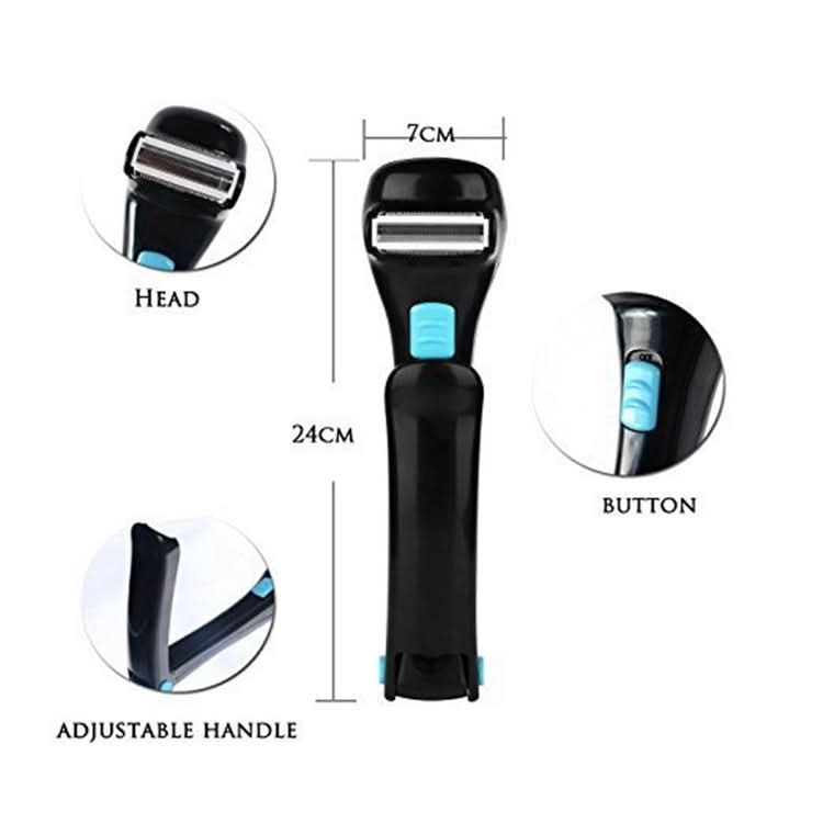 Foldable Long Handle Electric Shaver On Back Reluova