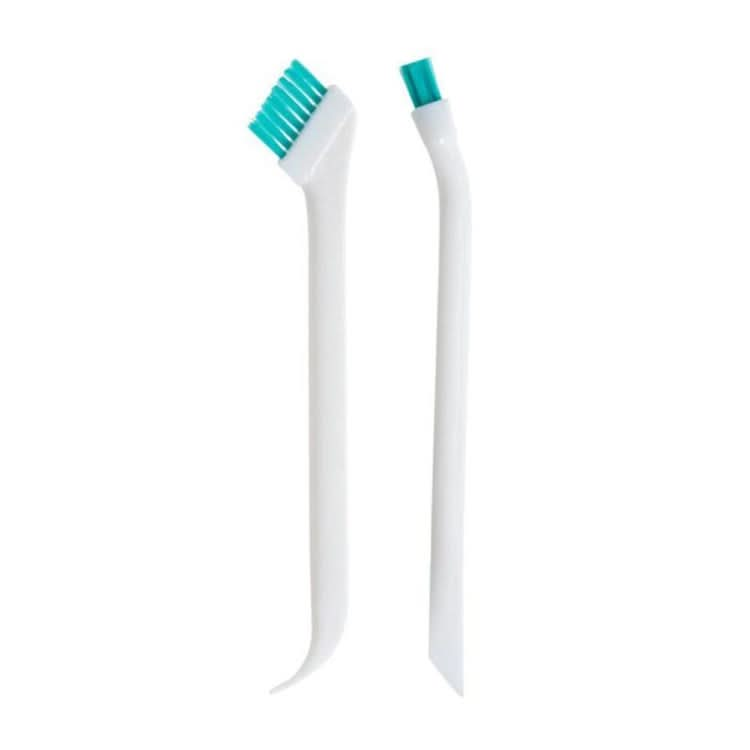 2 Sets 2 in 1 Double Head Door Window Gap Cleaning Brush Cup Brush with Tail Scraper-Reluova