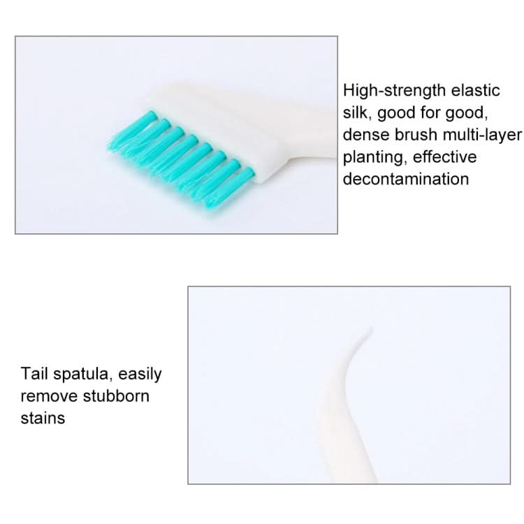 2 Sets 2 in 1 Double Head Door Window Gap Cleaning Brush Cup Brush with Tail Scraper-Reluova