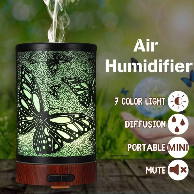 Butterfly Pattern Air Humidifier Essential Oil Diffuser Mist Maker Colorful LED Lamp  Diffuser Aromatherapy Air Purifier Reluova