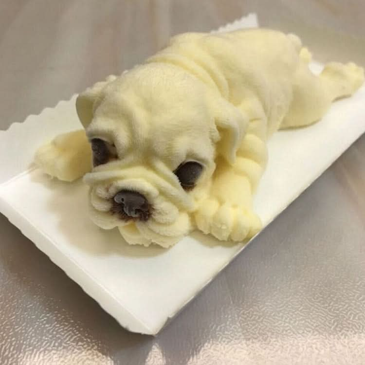 2 PCS 4 Inch Shapi Dog Mousse Cake Silicone Mold 3D Stereo Ice Cream Mold Dirty Dog Chocolate Mold-Reluova