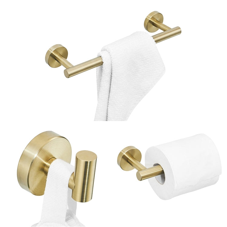 3 In 1 Matte 304 Stainless Steel Towel Bar Paper Towel Rack Hook Bathroom Accessories Bath Shower Set-Reluova