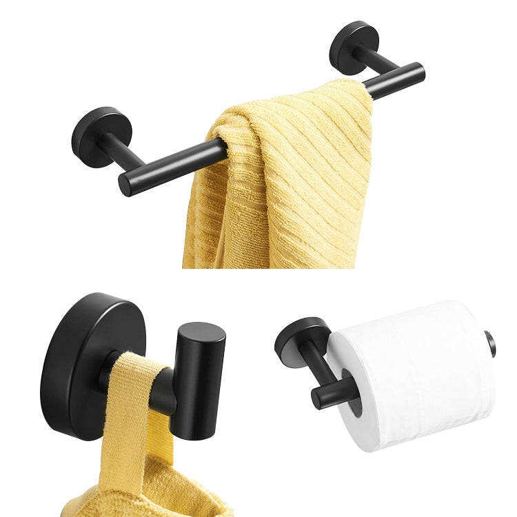 3 In 1 Matte 304 Stainless Steel Towel Bar Paper Towel Rack Hook Bathroom Accessories Bath Shower Set-Reluova