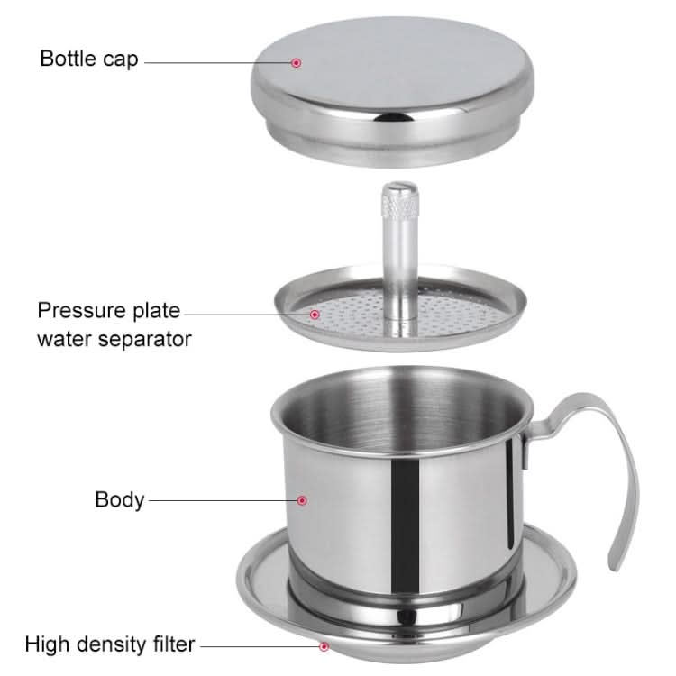 Stainless Steel Filter-free Paper Coffee Filter Pot - Reluova