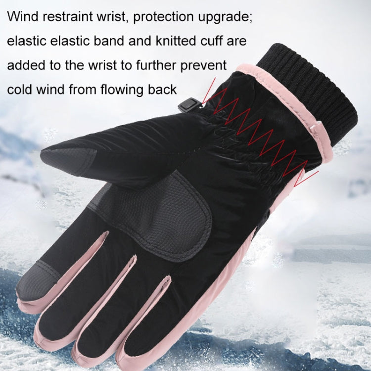 1 Pair WZ-207 Outdoor Warm And Windproof Thickened Cycling Sports Anti-fall Gloves