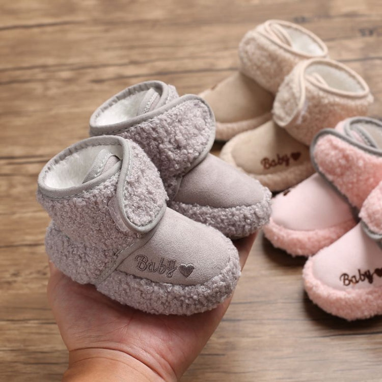 Newborn Baby 0-1 Years Old in Autumn and Winter Keep Warm Soft Bottom Toddler Shoes