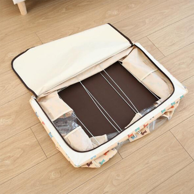 Folding Storage Box Non Woven Fabric With Zipper Moisture-proof Clothes Storage Box, Series 3