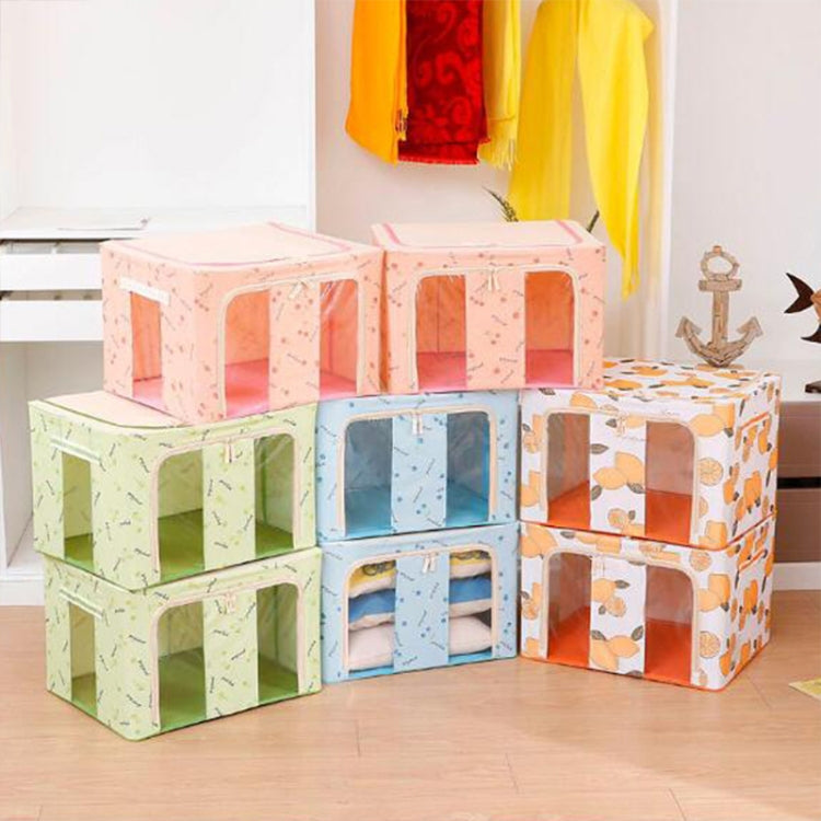 Folding Storage Box Non Woven Fabric With Zipper Moisture-proof Clothes Storage Box, Series 3