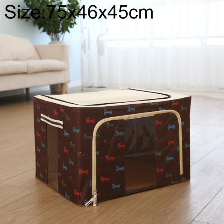 Folding Storage Box Non Woven Fabric With Zipper Moisture-proof Clothes Storage Box, Series 2