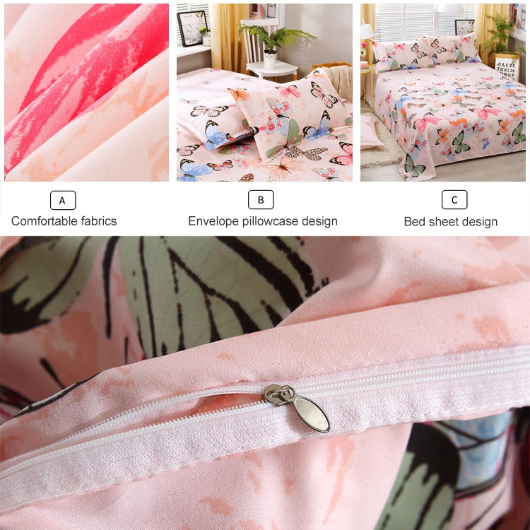 4pcs / Set Printing Bedding Set Bed Sheet  Pillowcases Cover My Store