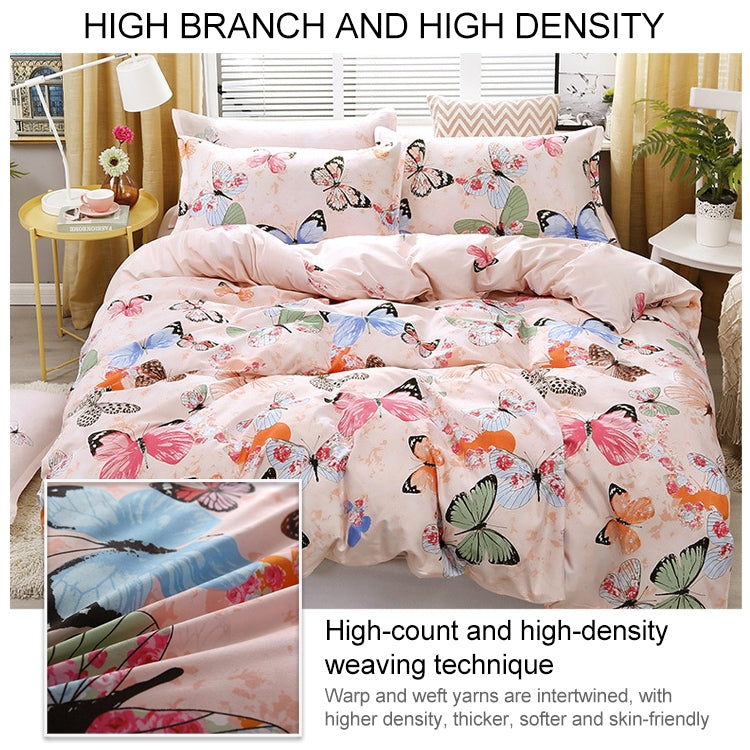 4pcs / Set Printing Bedding Set Bed Sheet  Pillowcases Cover My Store