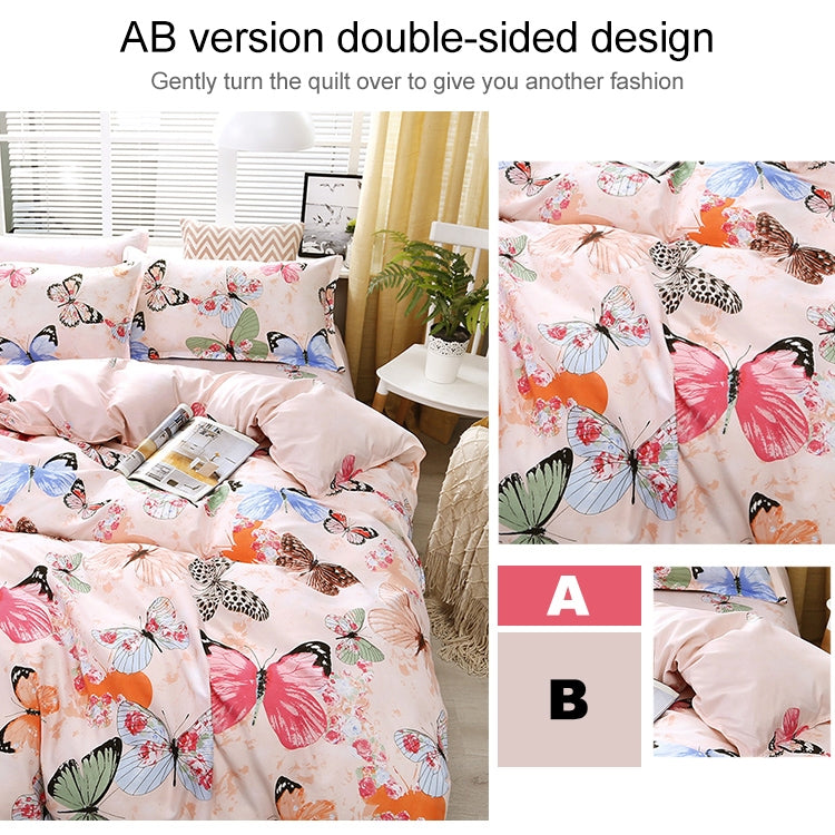 4pcs / Set Printing Bedding Set Bed Sheet  Pillowcases Cover My Store