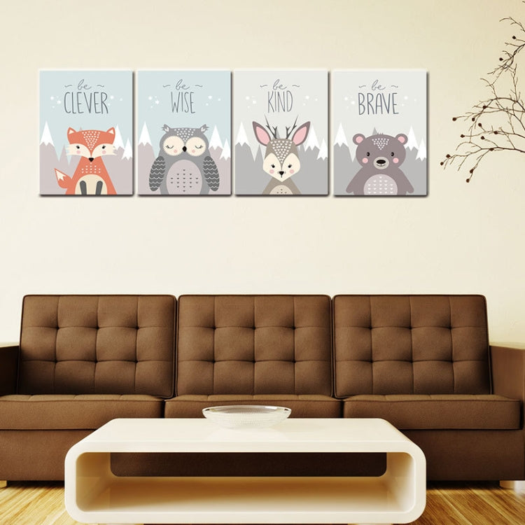 Animal Poster Painting Cartoon Nursery Wall PictureBaby Kids Room Decoration without Frame