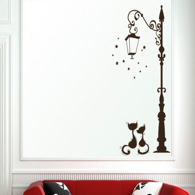 Street Lamp Cat Removed Environmentally Friendly Living Room Bedroom Wall Sticker My Store