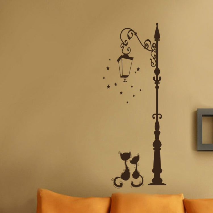 Street Lamp Cat Removed Environmentally Friendly Living Room Bedroom Wall Sticker My Store