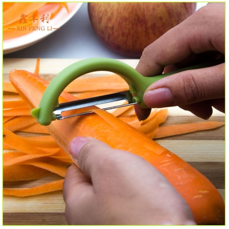 4个一卖 Stainless Steel Round Handle Peeler Sugar Cane Scraper  Fruit Plane-Reluova