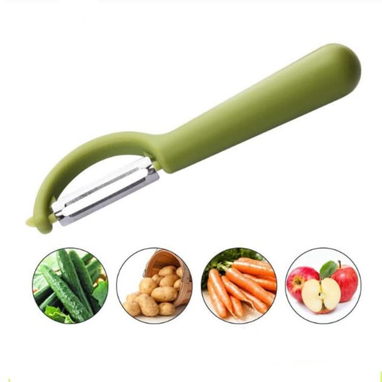 4个一卖 Stainless Steel Round Handle Peeler Sugar Cane Scraper  Fruit Plane-Reluova