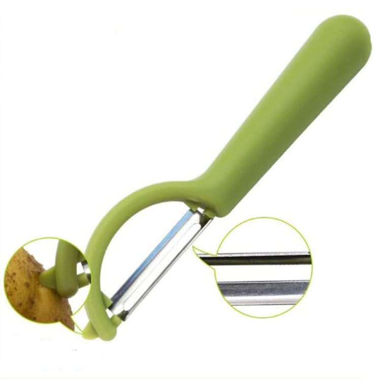 4个一卖 Stainless Steel Round Handle Peeler Sugar Cane Scraper  Fruit Plane-Reluova