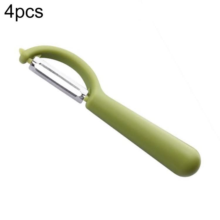 4个一卖 Stainless Steel Round Handle Peeler Sugar Cane Scraper  Fruit Plane-Reluova