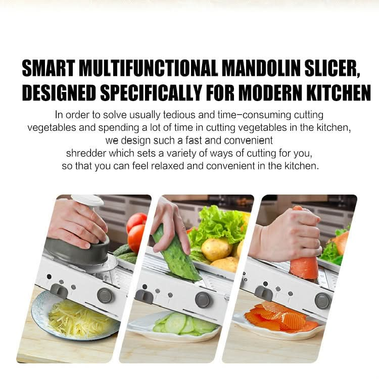 Multifunctional Long Stainless Steel Grater Slicer Chopper Crusher - Reluova