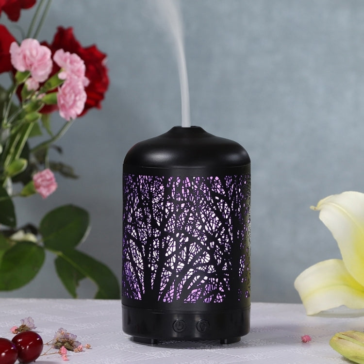 Metal Tree Air Humidifier Essential Oil Diffuser Mist Maker Colorful LED Lamp Diffuser Aromatherapy Air Purifier, Reluova