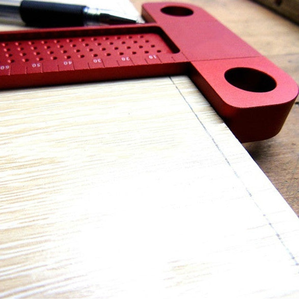 Woodworking T-Shaped Hole Marking Ruler My Store