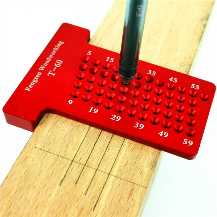 Woodworking T-Shaped Hole Marking Ruler My Store