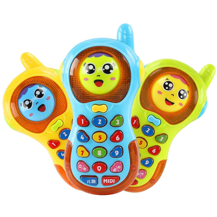 Children Intelligent Light Changing Face Phone Music Early Education Puzzle Simulation Phone, Random Color Delivery Reluova