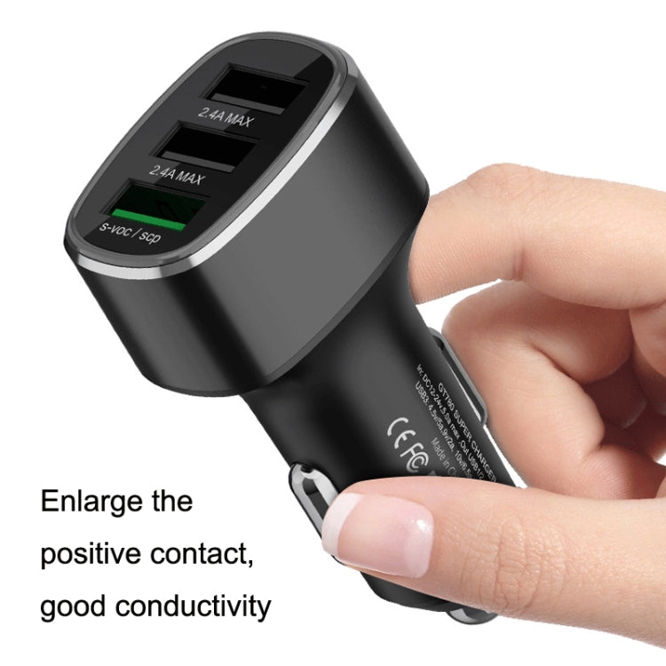 3 USB Ports Fast Charge Car Charger