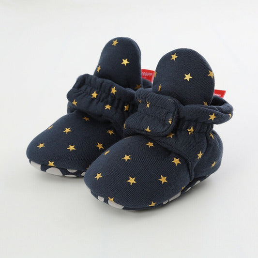 0-1 Year Old Spring and Autumn Knitted Baby Shoes Warm Toddler Cotton Shoes