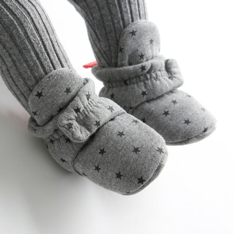 0-1 Year Old Spring and Autumn Knitted Baby Shoes Warm Toddler Cotton Shoes