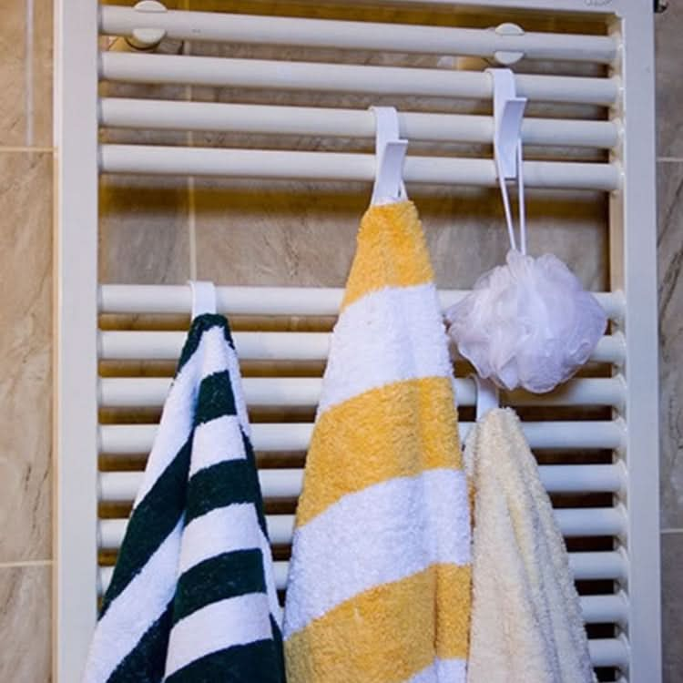 4 in 1 Towel Rail Hanging Bathroom Plastic Hook Rack-Reluova