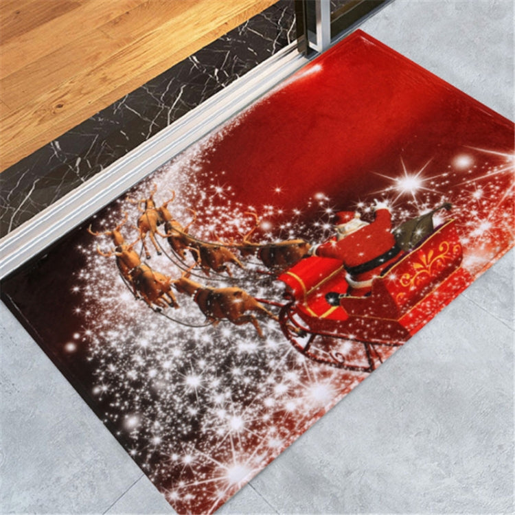 Christmas Pattern Household Non-slip Floor Mats for Home Decoration